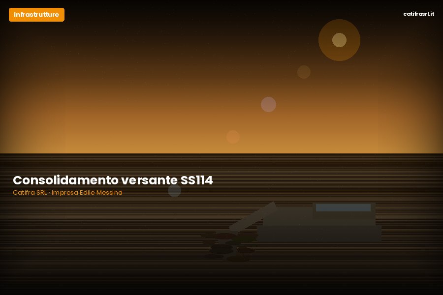 Consolidamento versante SS114