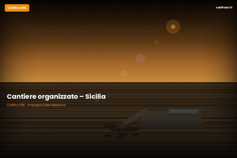 Cantiere organizzato – Sicilia