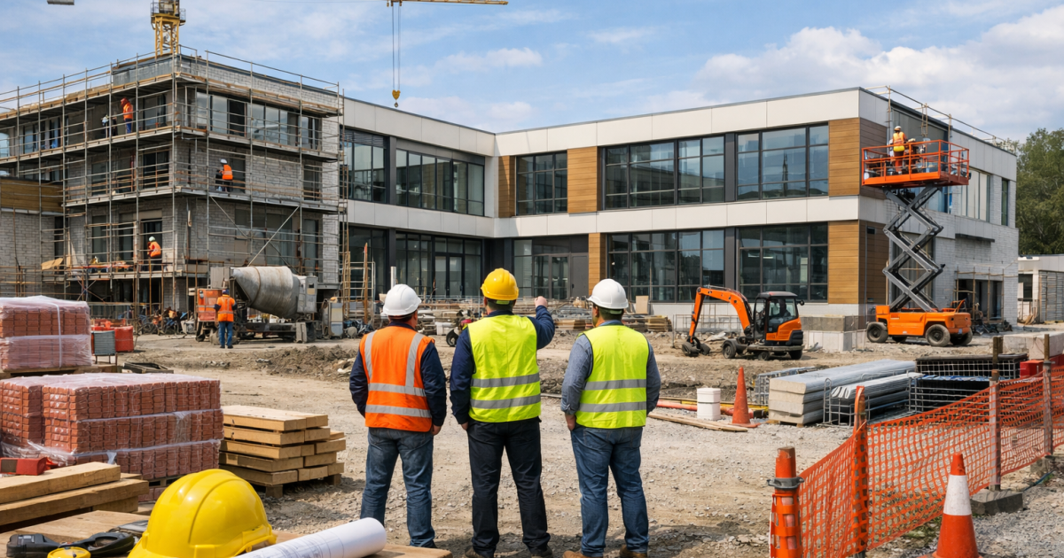 costruzione di scuole e centri sportivi