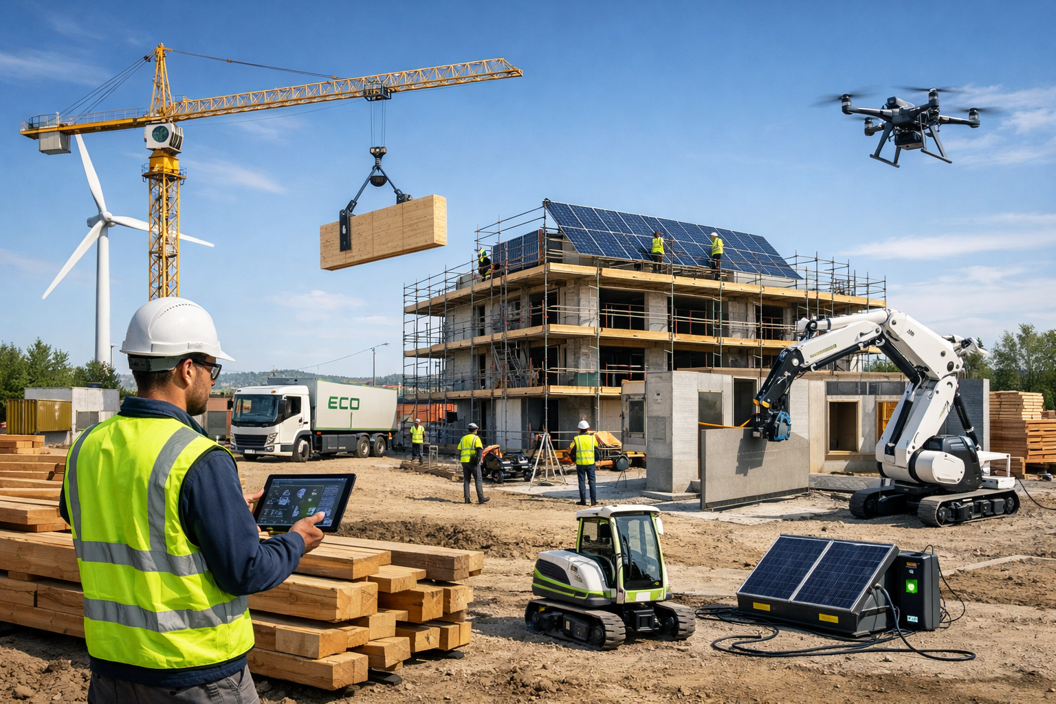 impresa edile con tecnologie avanzate