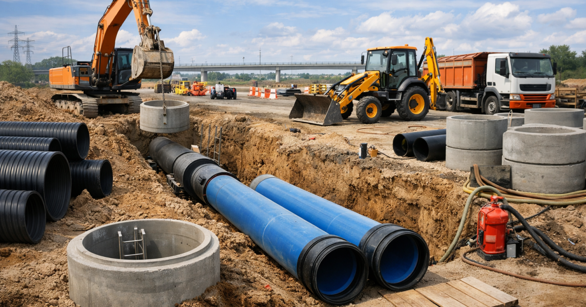 interventi su reti fognarie e acquedotti