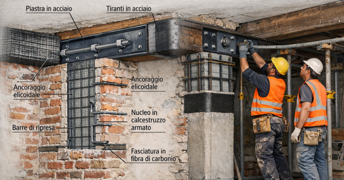 lavori di ristrutturazione e consolidamento