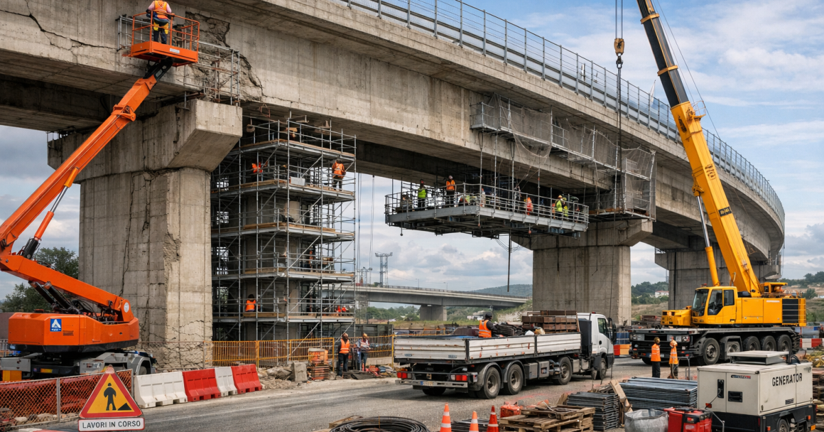 lavori su ponti e viadotti